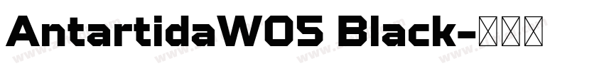 AntartidaWO5 Black字体转换